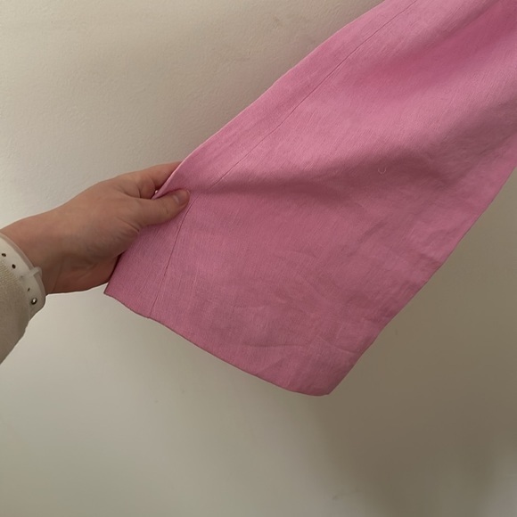 Revolve Pink Linen Pants - Picture 3 of 9